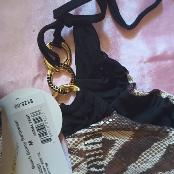 Beach Bunny Tribal Beat NWT MD Animal Print Bikini - Picture 4 of 9